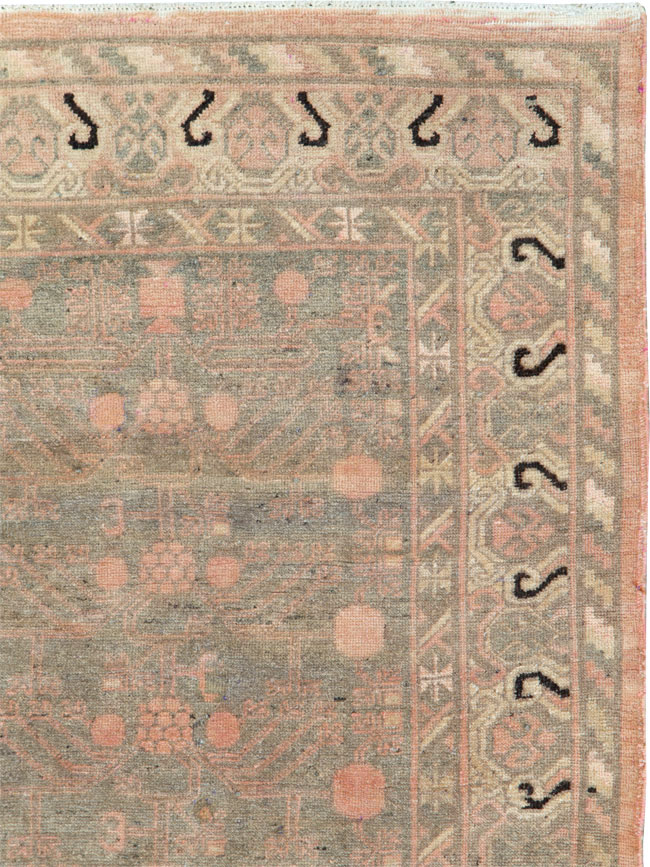 Vintage East Turkestan Khotan Carpet, No.20210 - Gss