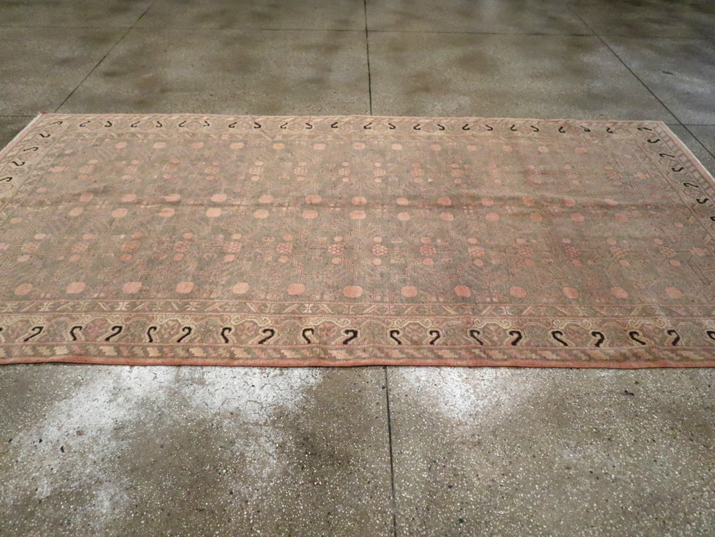 Vintage East Turkestan Khotan Carpet, No.20210 - Gss