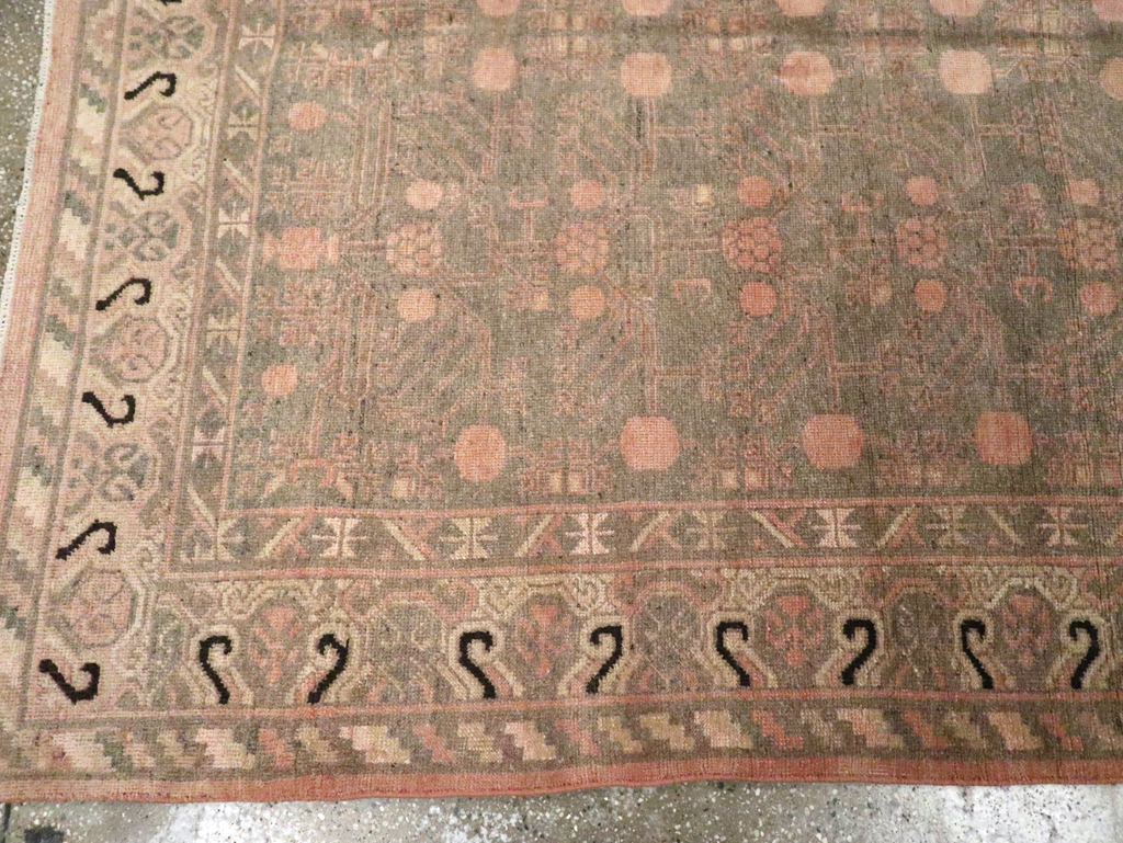 Vintage East Turkestan Khotan Carpet, No.20210 - Gss