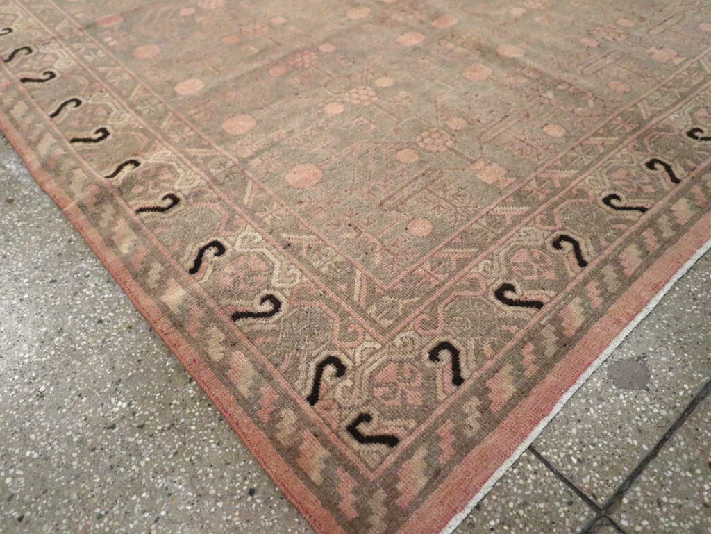 Vintage East Turkestan Khotan Carpet, No.20210 - Gss