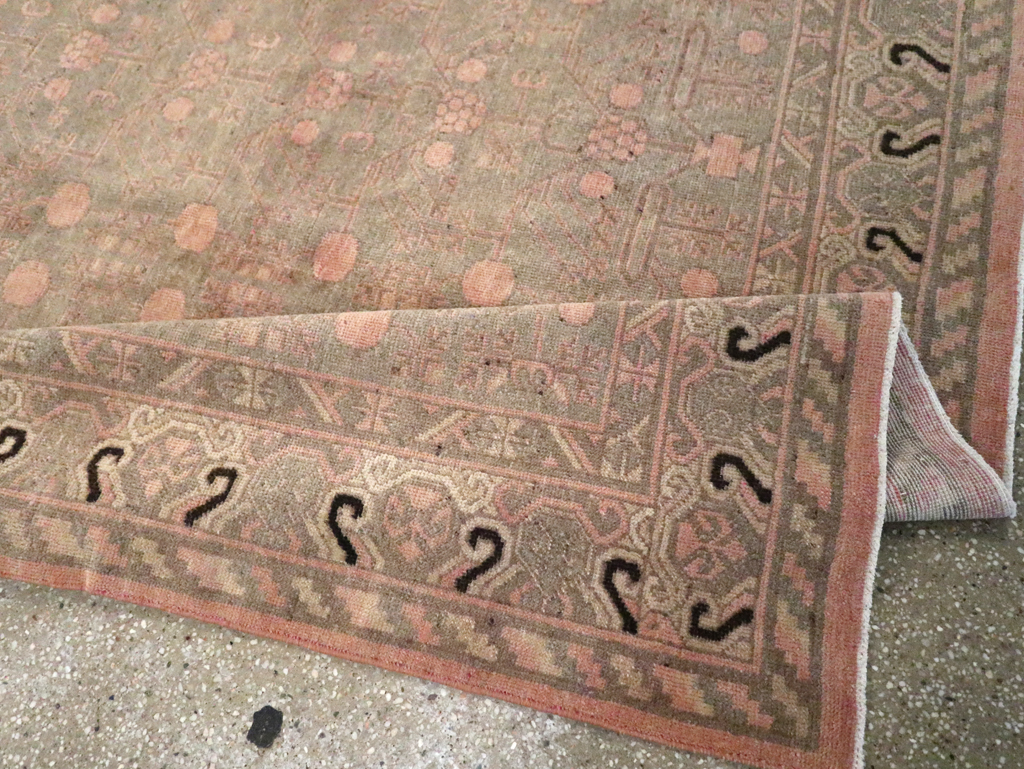 Vintage East Turkestan Khotan Carpet, No.20210 - Gss