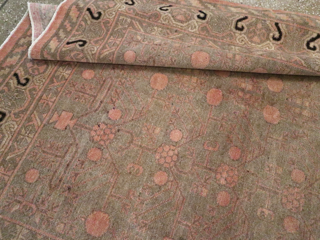 Vintage East Turkestan Khotan Carpet, No.20210 - Gss