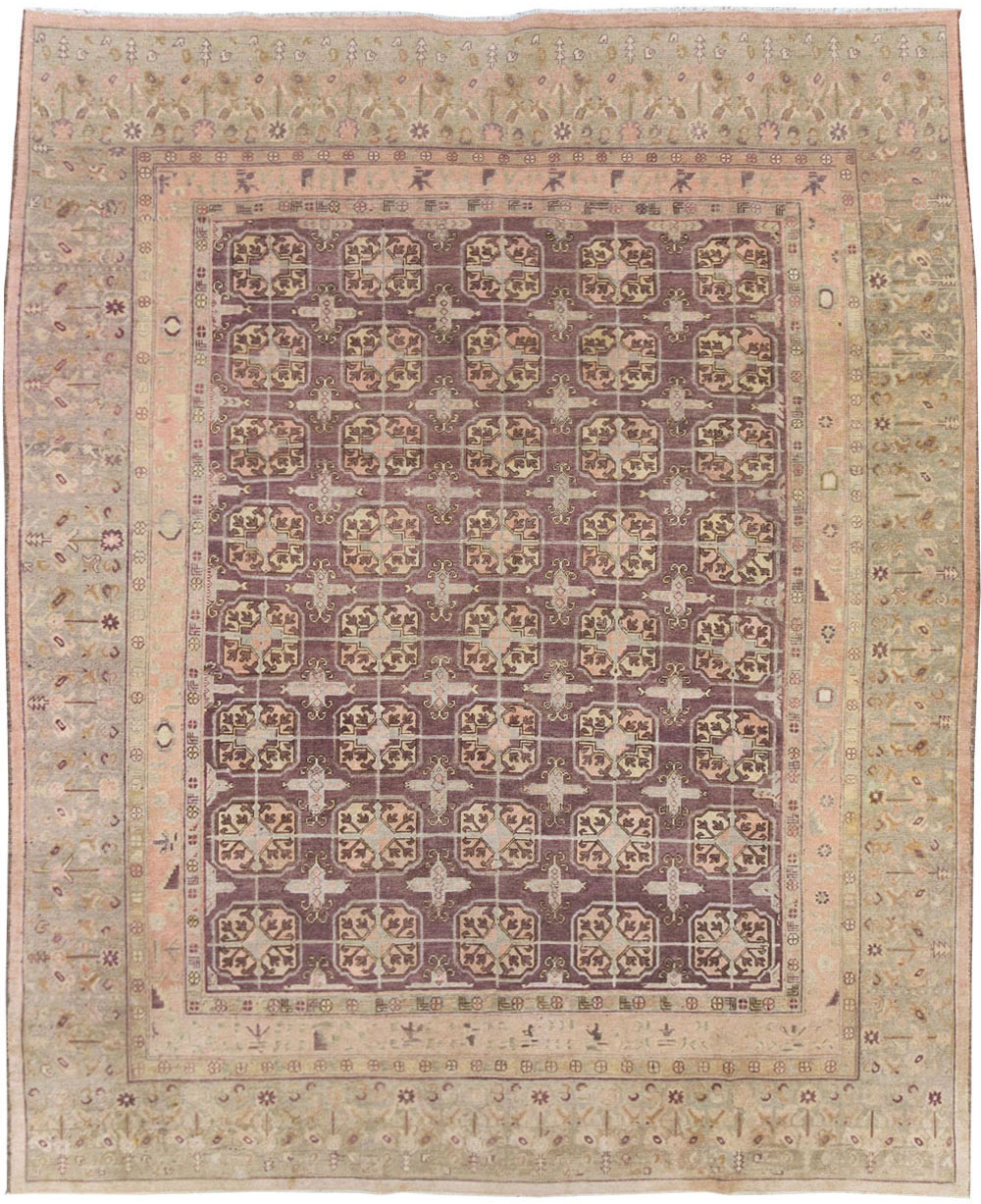 Antique East Turkestan Khotan Room Size Carpet, No.20211 - Gss