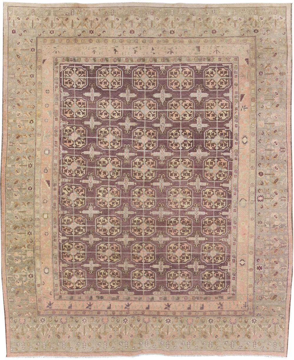 Antique East Turkestan Khotan Room Size Carpet, No.20211 - Gss