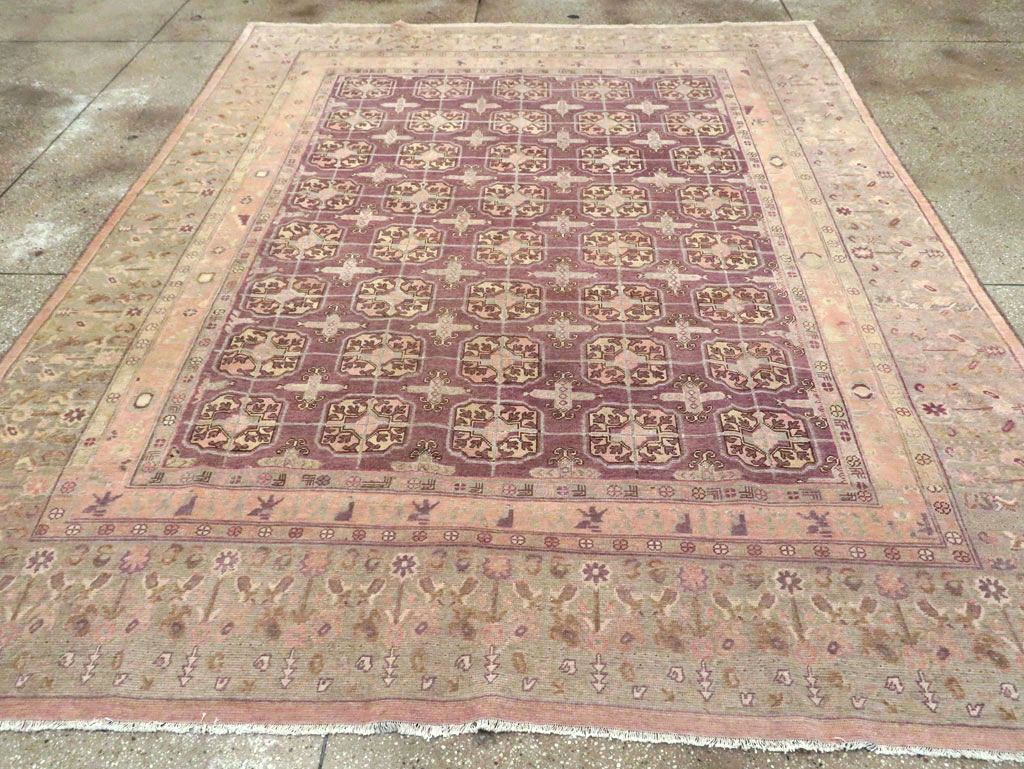 Antique East Turkestan Khotan Room Size Carpet, No.20211 - Gss