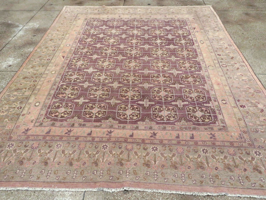 Antique East Turkestan Khotan Room Size Carpet, No.20211 - Gss