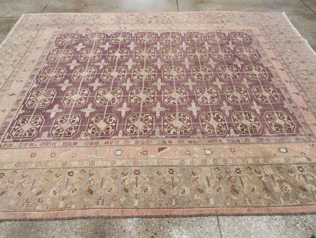 Antique East Turkestan Khotan Room Size Carpet, No.20211 - Gss