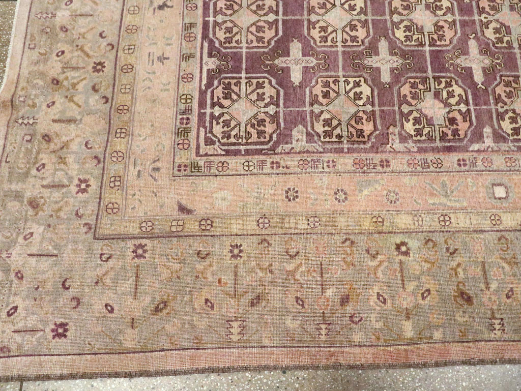 Antique East Turkestan Khotan Room Size Carpet, No.20211 - Gss