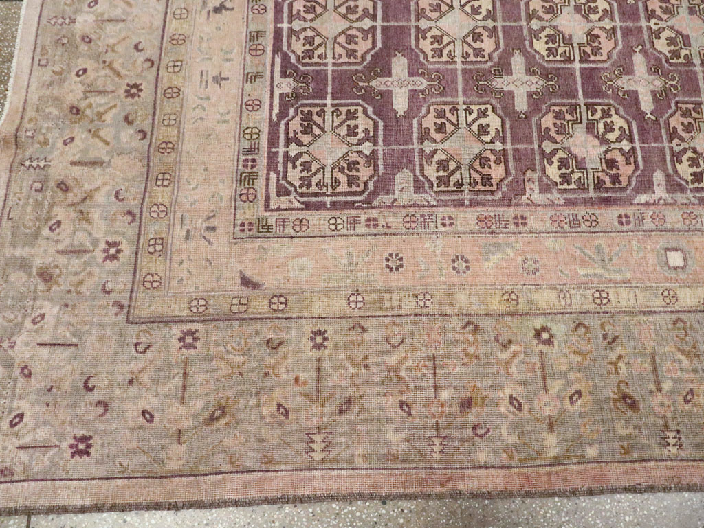 Antique East Turkestan Khotan Room Size Carpet, No.20211 - Gss