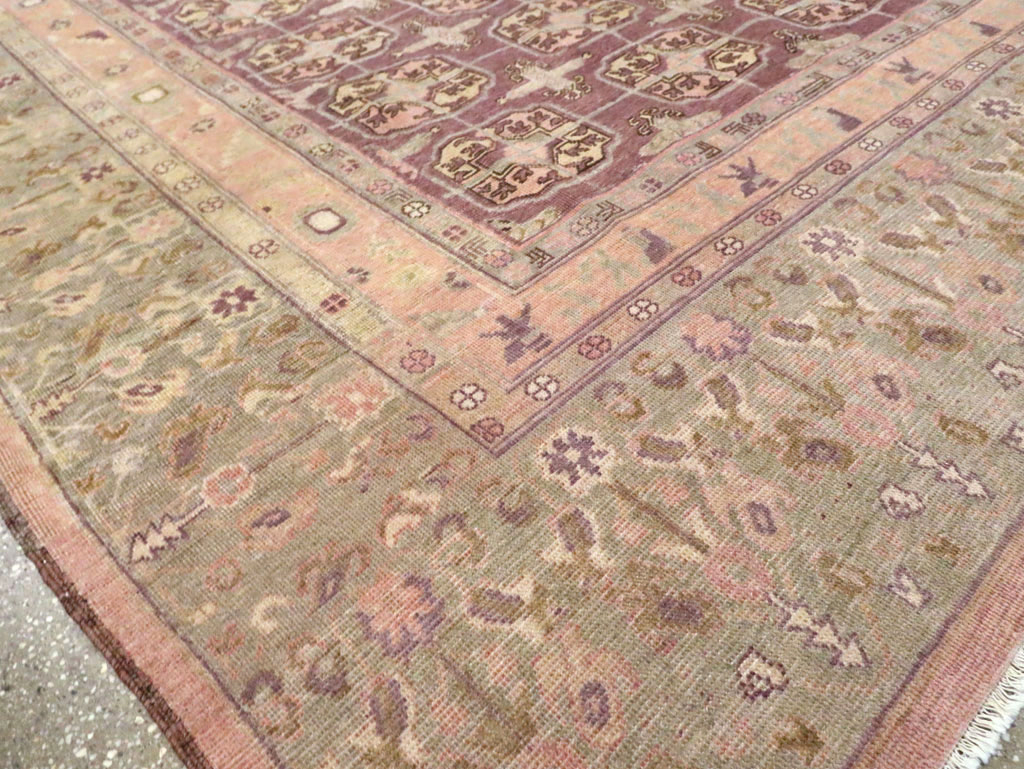 Antique East Turkestan Khotan Room Size Carpet, No.20211 - Gss