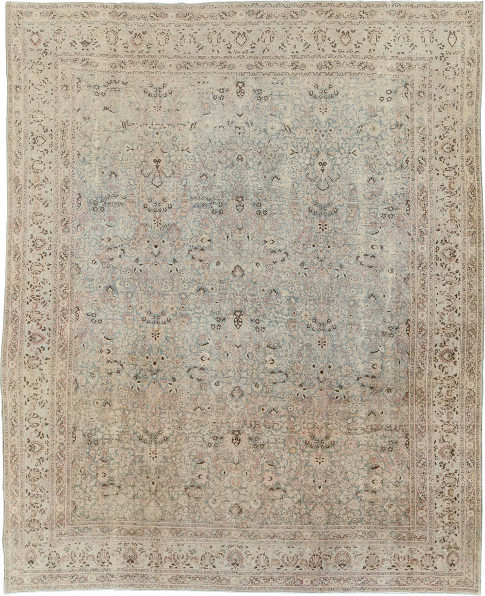 Antique Persian Mashad Large Room Size Carpet, No.20217 - Gss