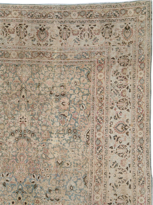 Antique Persian Mashad Large Room Size Carpet, No.20217 - Gss
