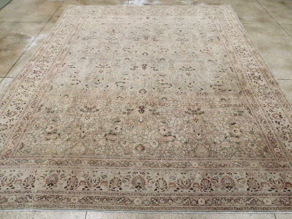 Antique Persian Mashad Large Room Size Carpet, No.20217 - Gss