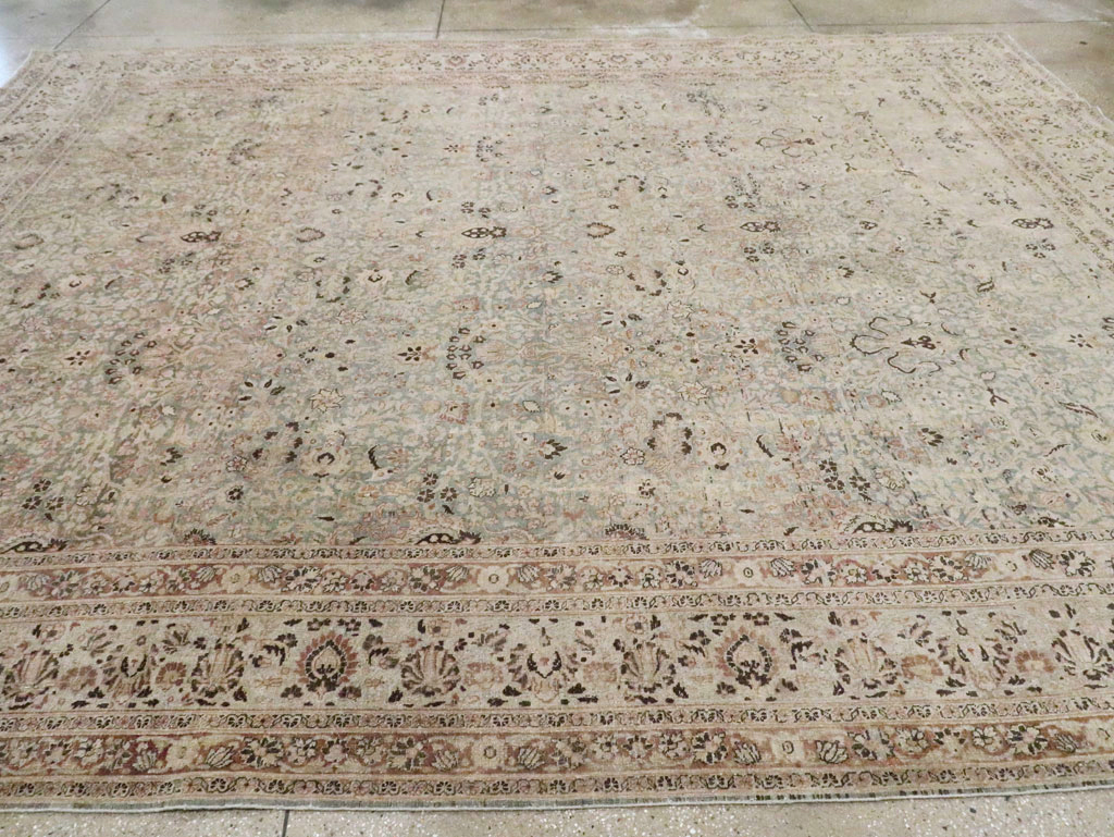 Antique Persian Mashad Large Room Size Carpet, No.20217 - Gss