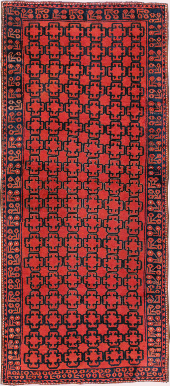 Antique East Turkestan Kirghiz Gallery Rug, No.20219 - Gss