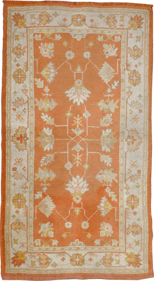 Antique Turkish Oushak Rug, No.20221 - Gss
