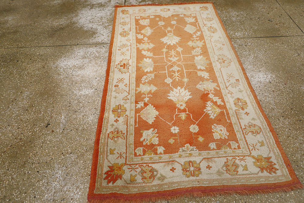 Antique Turkish Oushak Rug, No.20221 - Gss