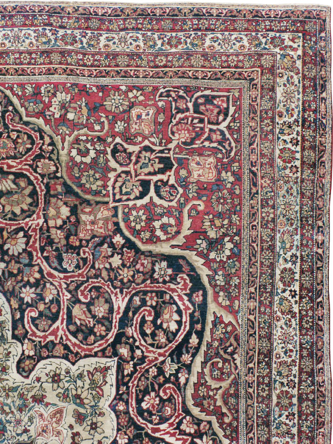 Antique Lavar Kerman Carpet, No.20226 - Gss