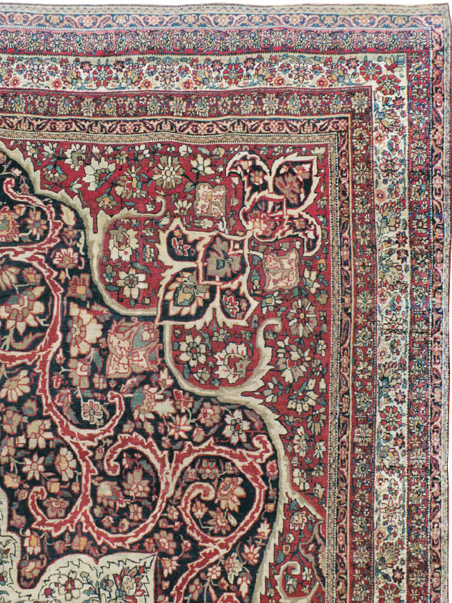 Antique Lavar Kerman Carpet, No.20226 - Gss