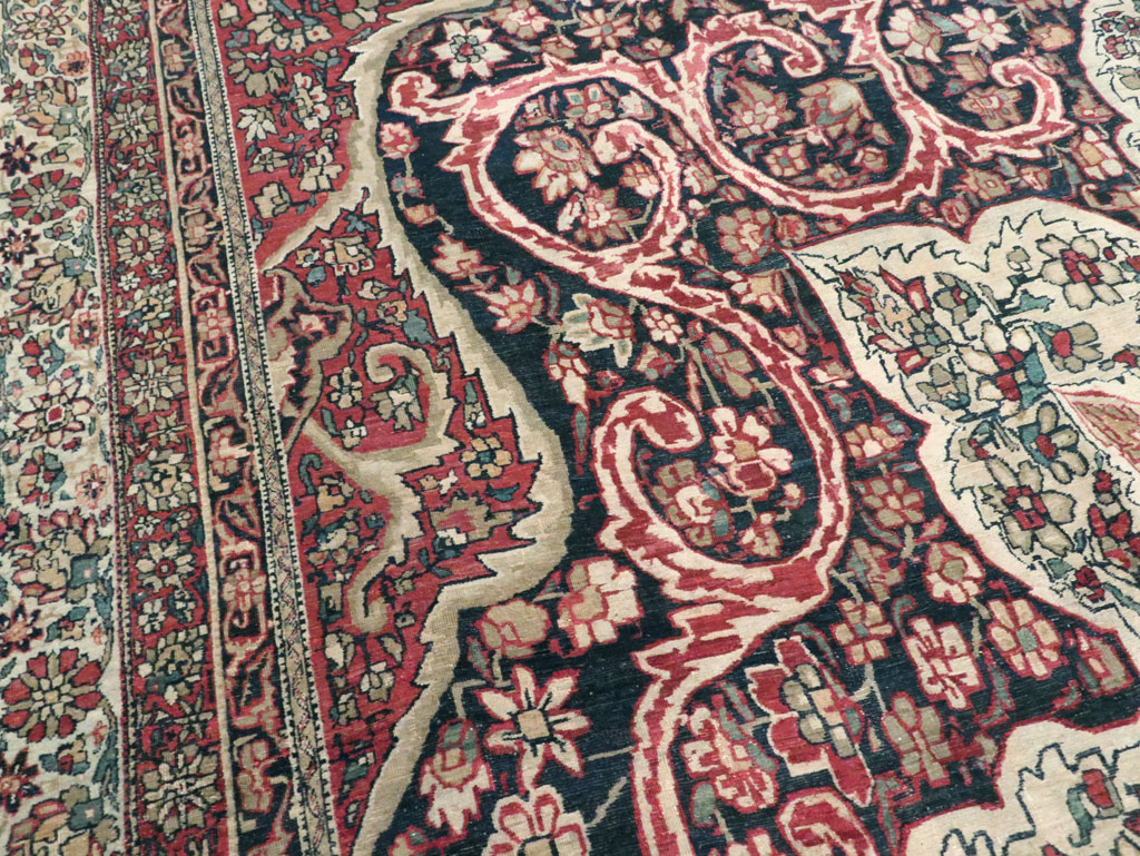 Antique Lavar Kerman Carpet, No.20226 - Gss