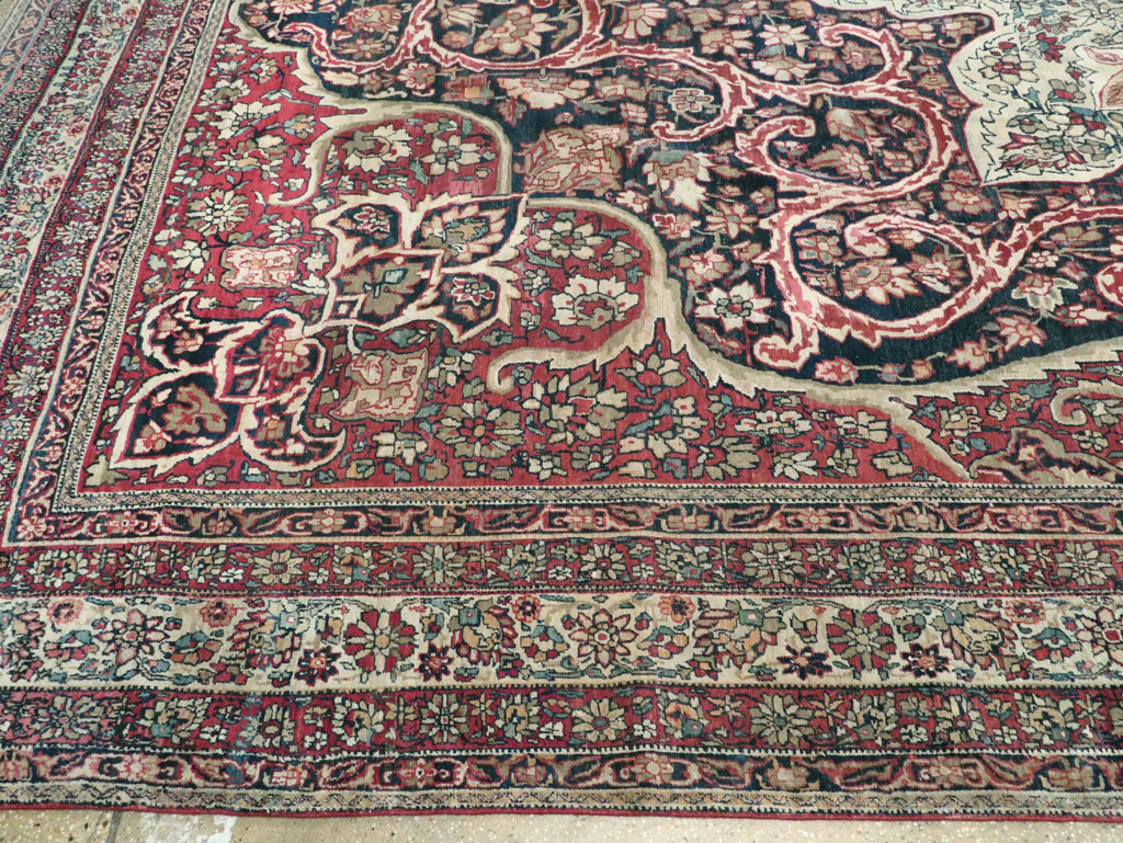 Antique Lavar Kerman Carpet, No.20226 - Gss