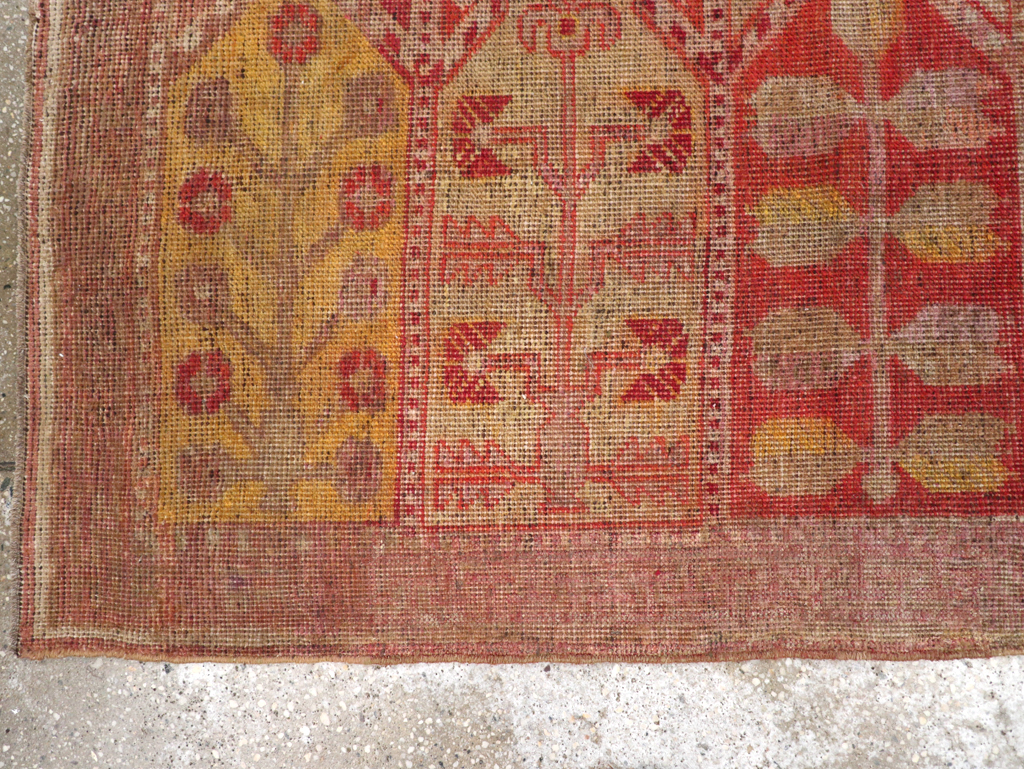 Antique East Turkestan Khotan Saph Runner, No.20233 - Gss