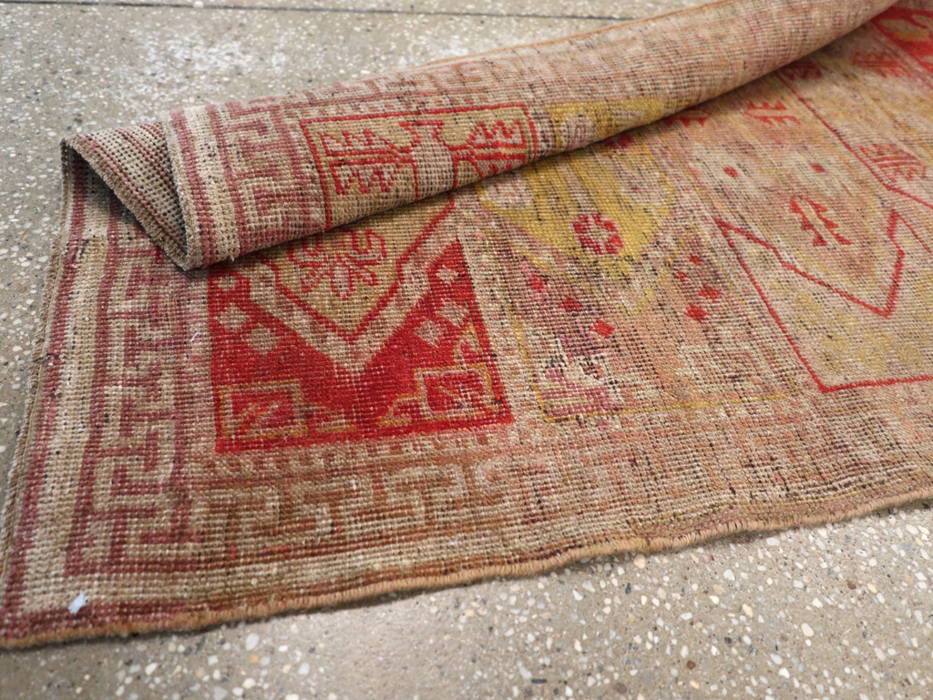 Antique East Turkestan Khotan Saph Runner, No.20233 - Gss