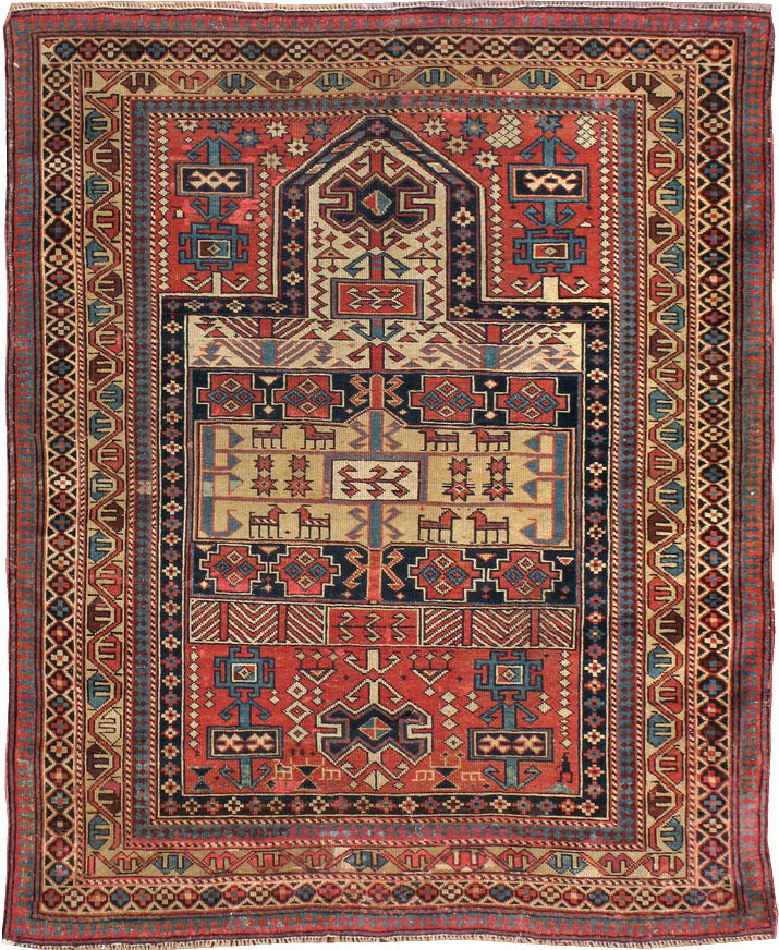Antique Caucasian Shirvan Rug, No.20242 - Gss