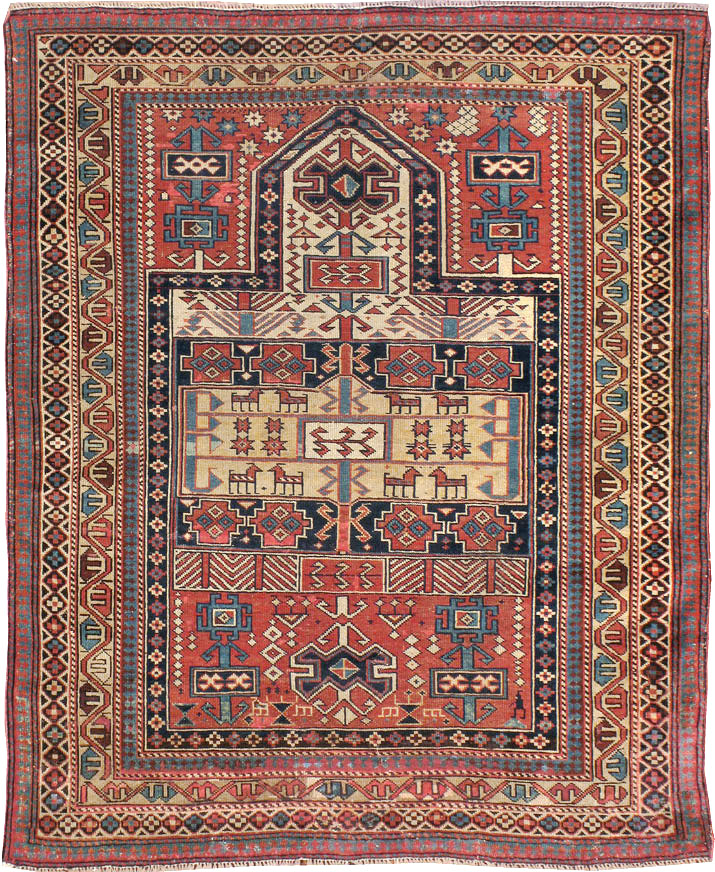 Antique Caucasian Shirvan Rug, No.20242 - Gss