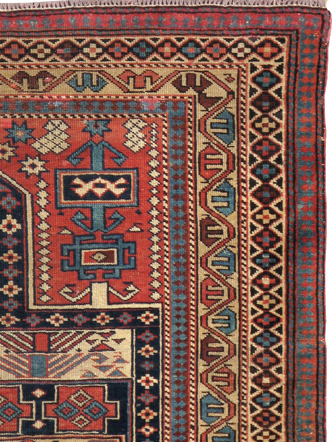 Antique Caucasian Shirvan Rug, No.20242 - Gss