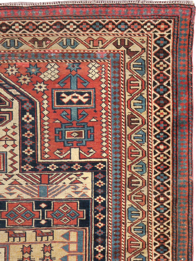 Antique Caucasian Shirvan Rug, No.20242 - Gss