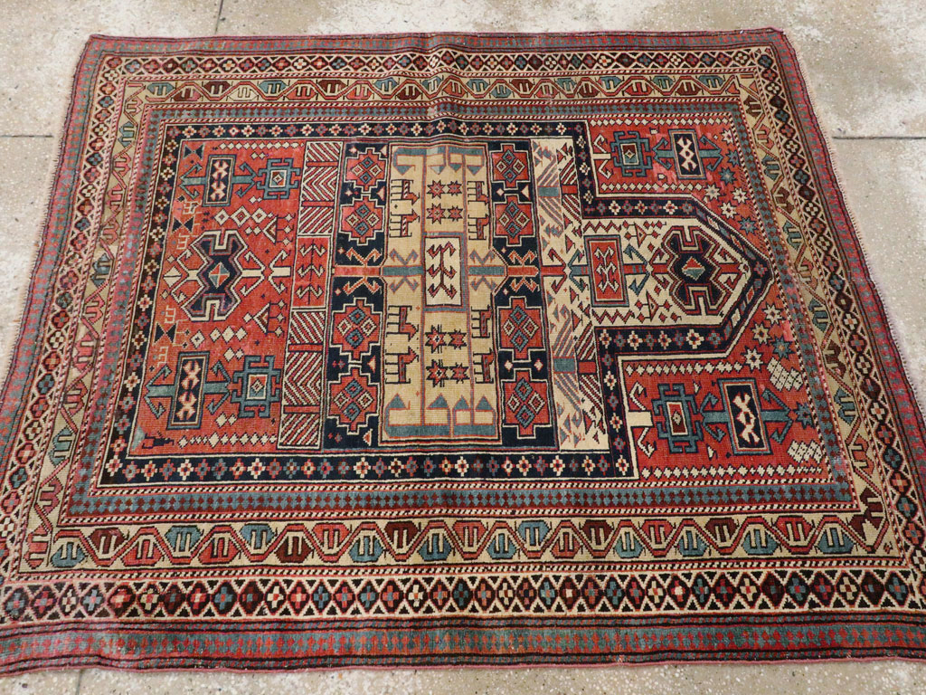 Antique Caucasian Shirvan Rug, No.20242 - Gss