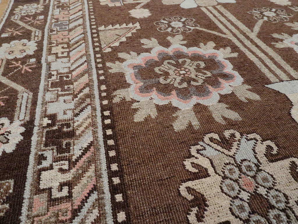 Antique East Turkestan Khotan Carpet, No.20263 - Gss