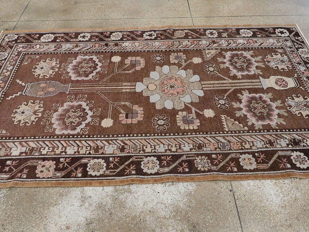 Antique East Turkestan Khotan Carpet, No.20263 - Gss