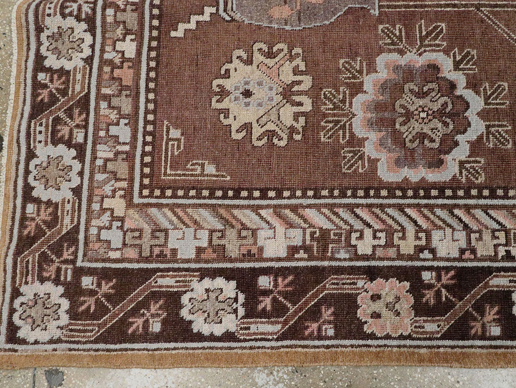 Antique East Turkestan Khotan Carpet, No.20263 - Gss