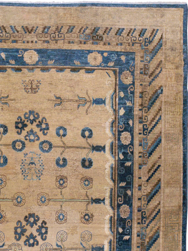 Antique East Turkestan Khotan Carpet, No.20271 - Gss