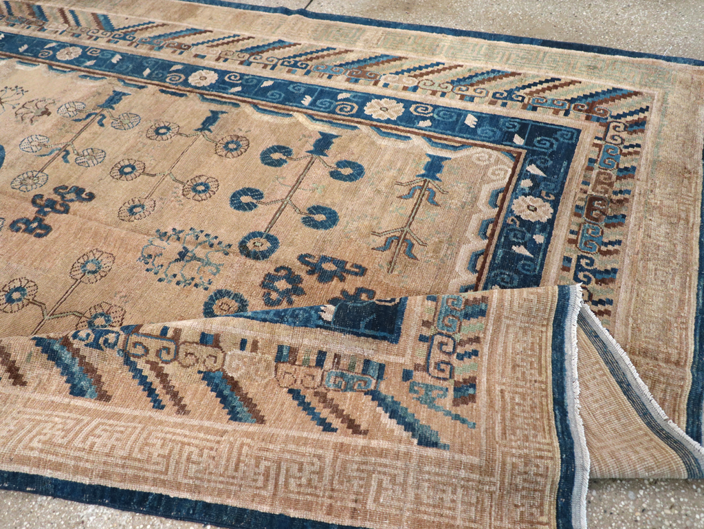 Antique East Turkestan Khotan Carpet, No.20271 - Gss