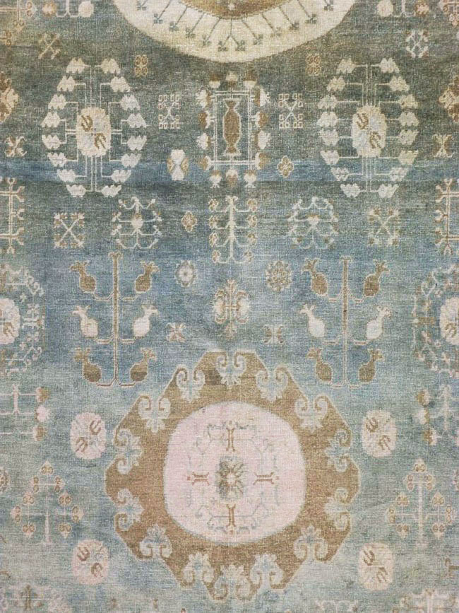 Antique East Turkestan Khotan Gallery Carpet, No.20277 - Gss