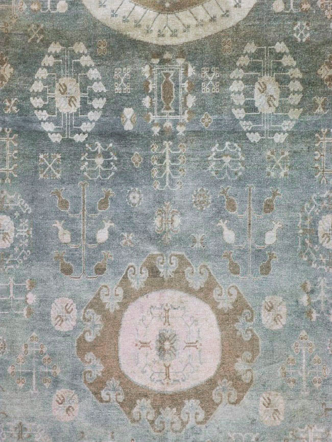 Antique East Turkestan Khotan Gallery Carpet, No.20277 - Gss