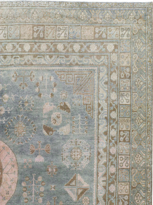 Antique East Turkestan Khotan Gallery Carpet, No.20277 - Gss