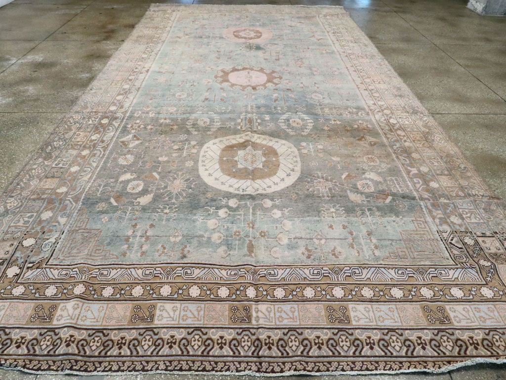 Antique East Turkestan Khotan Gallery Carpet, No.20277 - Gss