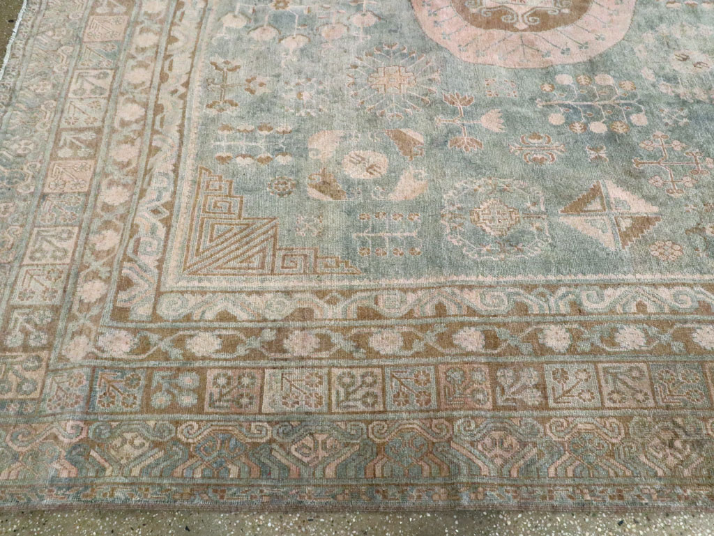 Antique East Turkestan Khotan Gallery Carpet, No.20277 - Gss