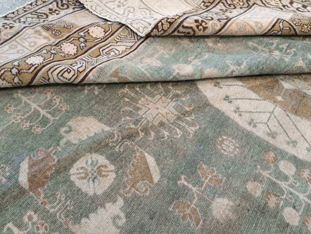 Antique East Turkestan Khotan Carpet, No.20277 - Gss