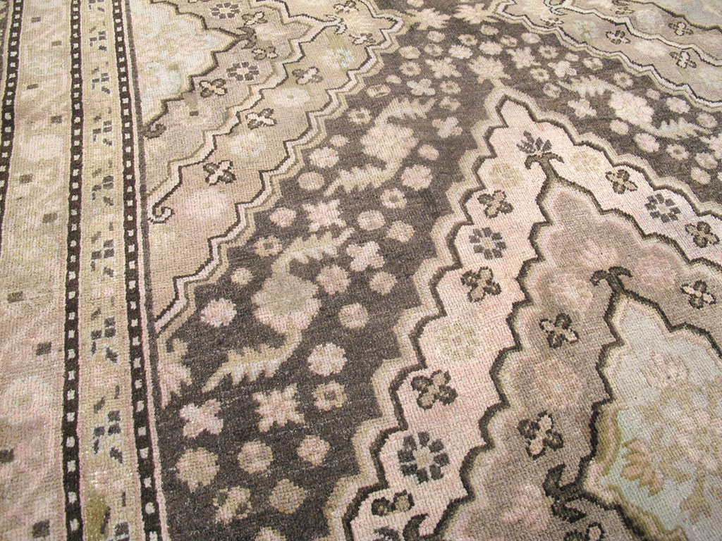 Antique East Turkestan Khotan Square Carpet, No.20278 - Gss