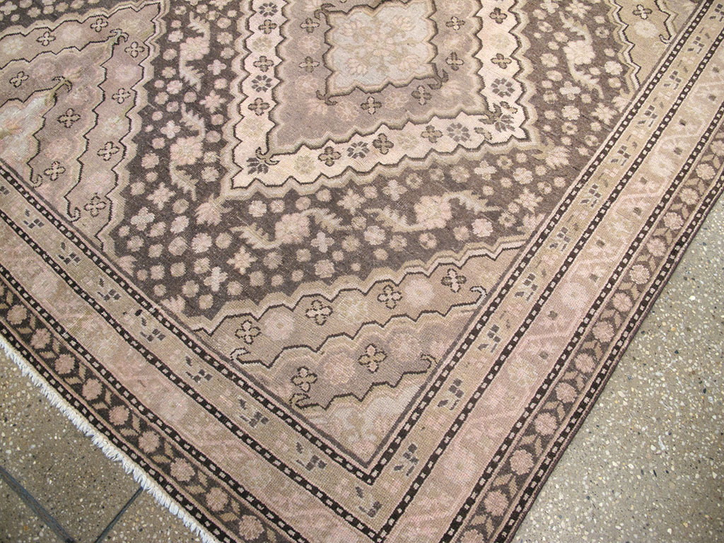 Antique East Turkestan Khotan Square Carpet, No.20278 - Gss