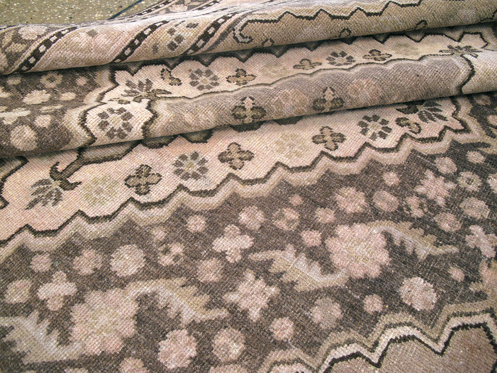 Antique East Turkestan Khotan Square Carpet, No.20278 - Gss