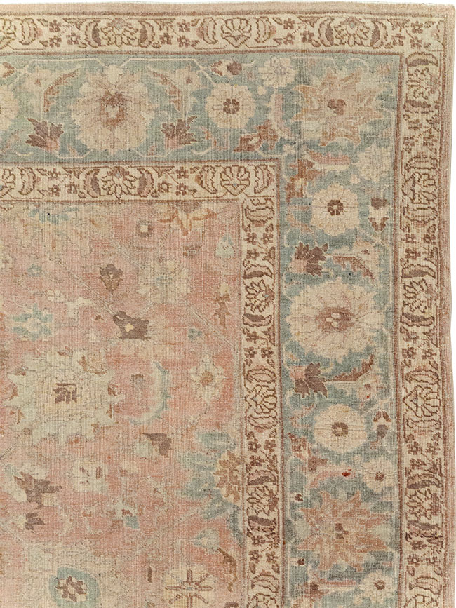 Antique Persian Tabriz Accent Carpet, No.20290 - Gss