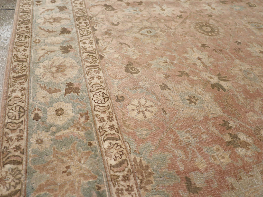 Antique Persian Tabriz Accent Carpet, No.20290 - Gss