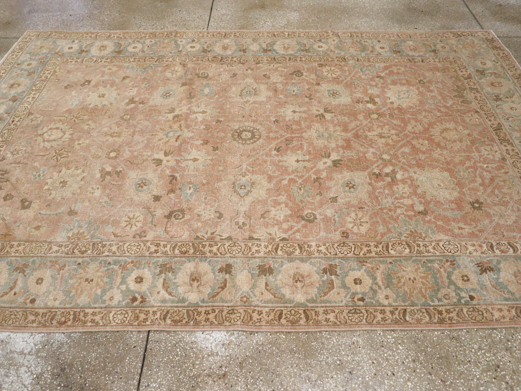 Antique Persian Tabriz Accent Carpet, No.20290 - Gss