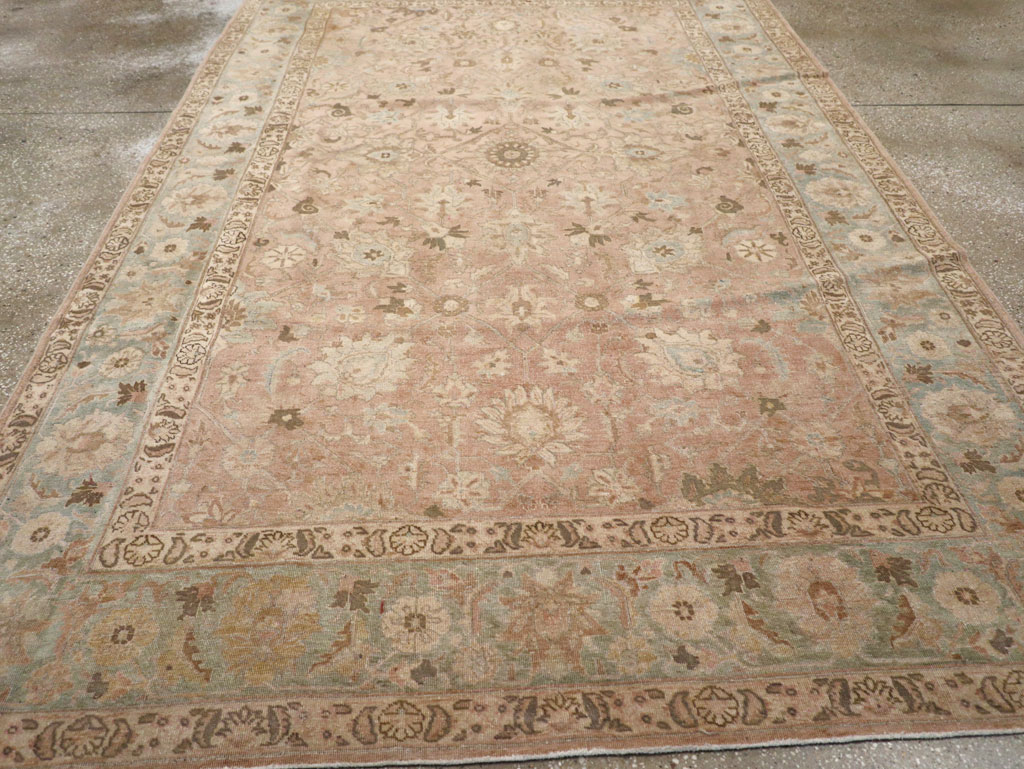 Antique Persian Tabriz Accent Carpet, No.20290 - Gss
